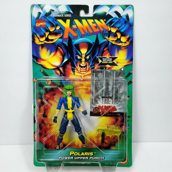 1996 Toy Biz Marvel X-Men Polaris Flashback Series Action Figure NEW Power Punch - Picture 1 of 5